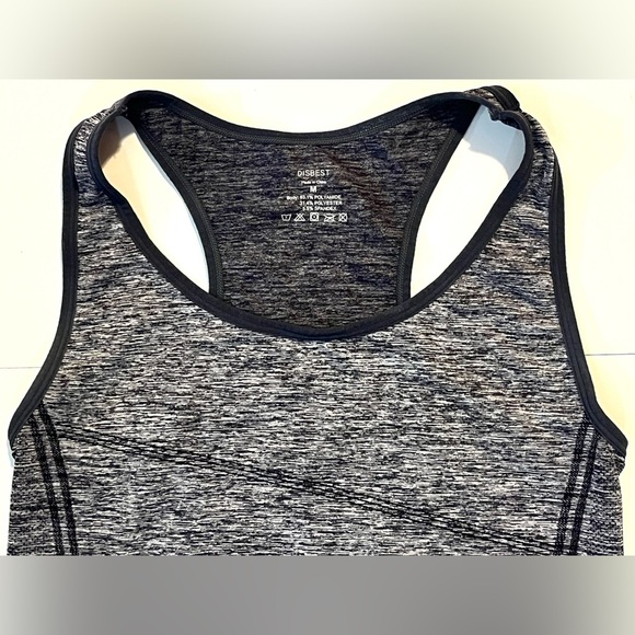 Disbest Gray Athletic Yoga Exercise Quick Dry Tank Top Women’s Size Medium - Picture 3 of 13